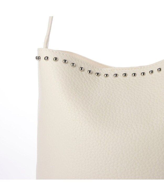 UNBILLION カシュカシュ cachecache / スタッズ付きショルダー ホワイト