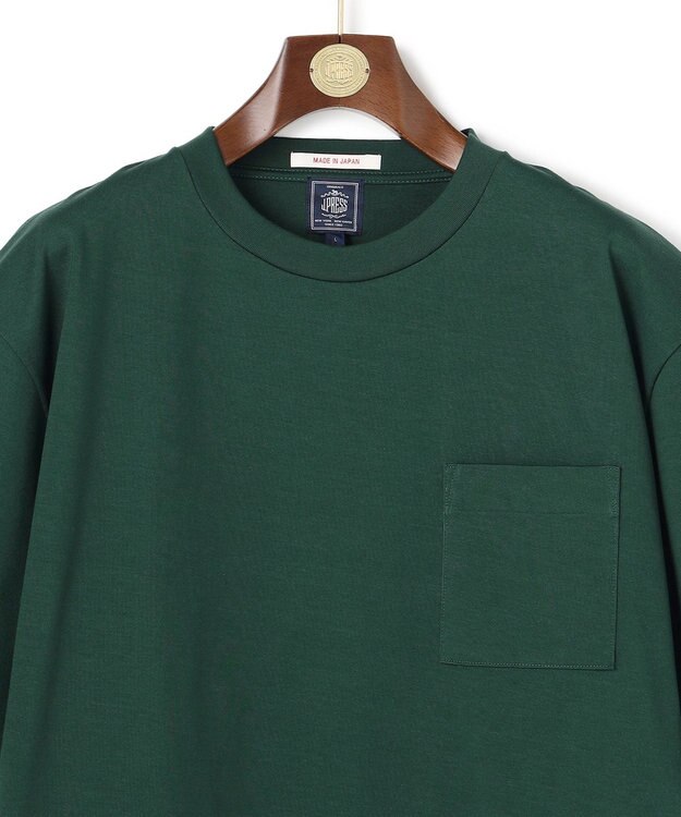 J.PRESS MEN 【J.PRESS ORIGINALS】Hight Twist Giza Pocket T-Shirt / Japan Made グリーン系