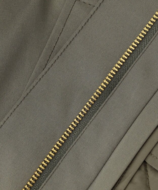 23区 L 【撥水加工/洗える】ライナー付き マルチウェイアウター カーキ系