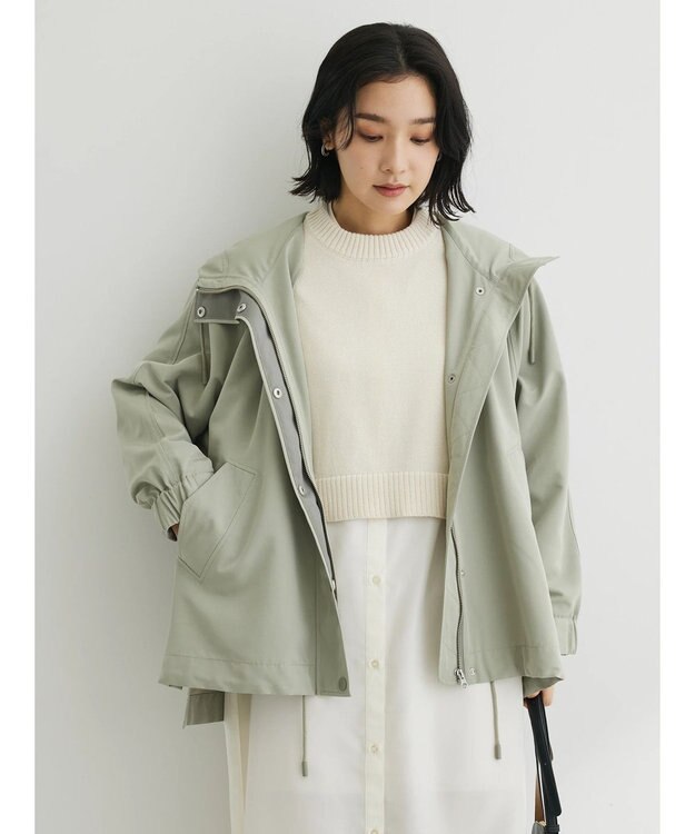 Green Parks 花粉防止　フーデッドブルゾン Khaki