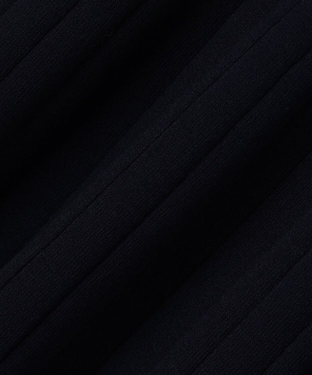 ANY SIS L バイカラーデザインニット ワンピース ネイビー×ライトベージュ