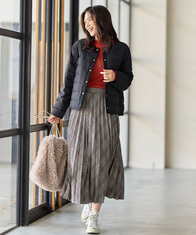 ANY フレンチダウンショートコート ブラック