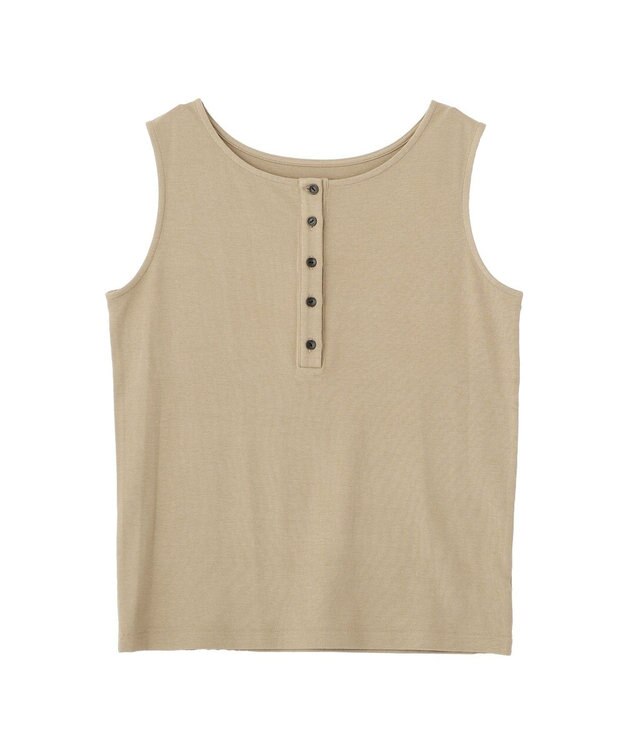 YECCA VECCA 【2点SET】ヘンリーネックスラブシアーニット Light Beige