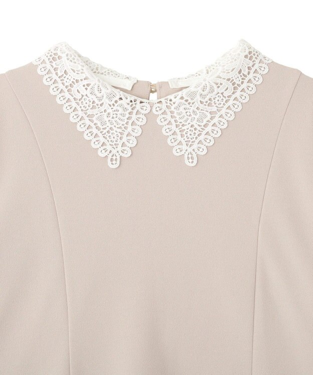 YECCA VECCA 2wayレース襟ブラウス Gray Beige