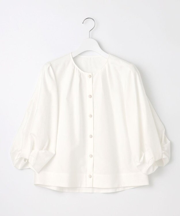 自由区 S 【カタログ掲載・Premium Collection】ボリュームスリーブ ブラウス オフホワイト