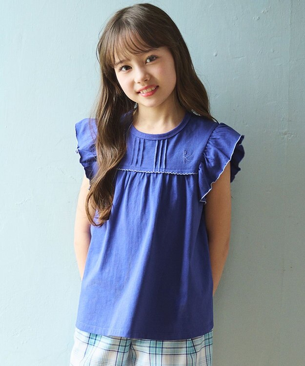 組曲 KIDS 【110-140㎝】 フリルタックチュニック アネモネ