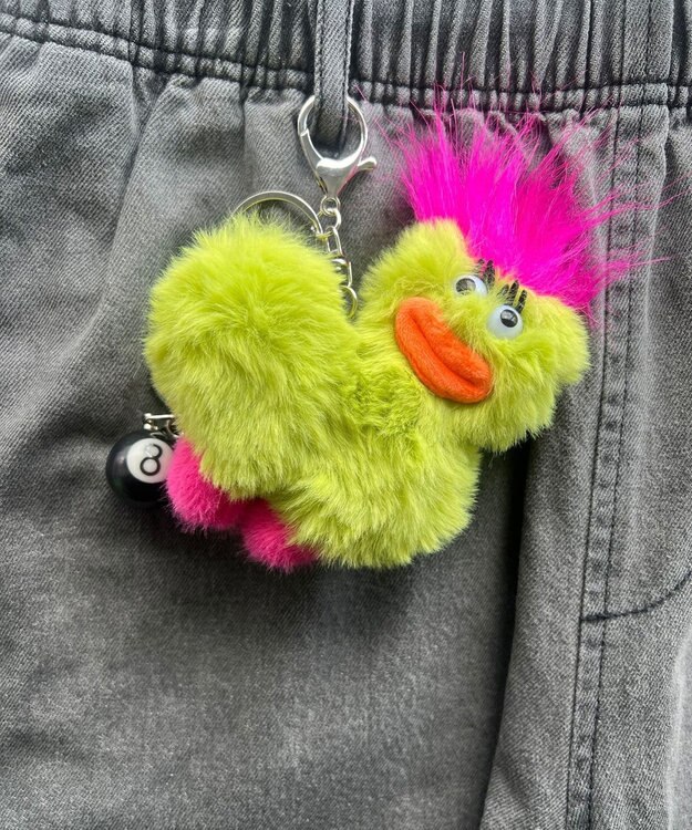 WEGO ヘンテコあひるぬいぐるみキーホルダー 柄1