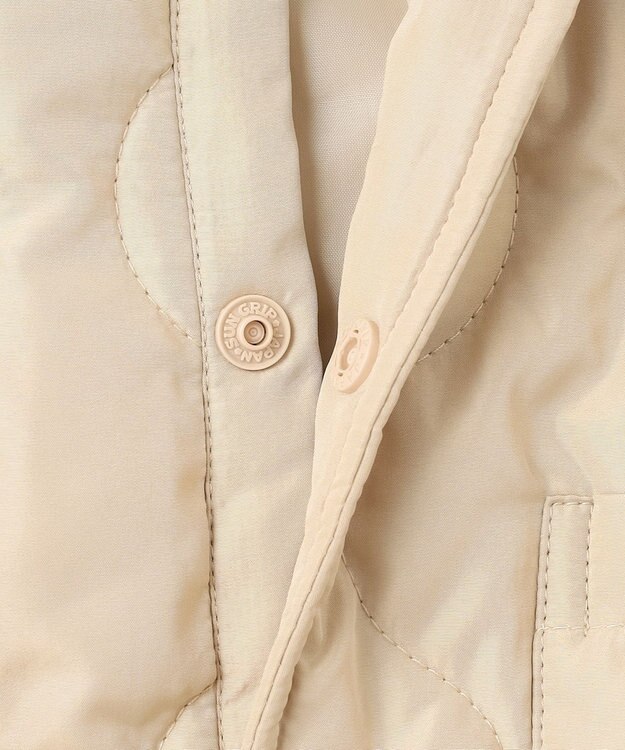 ANY KIDS 【洗濯機可能】中綿キルティング ジャケット ベージュ