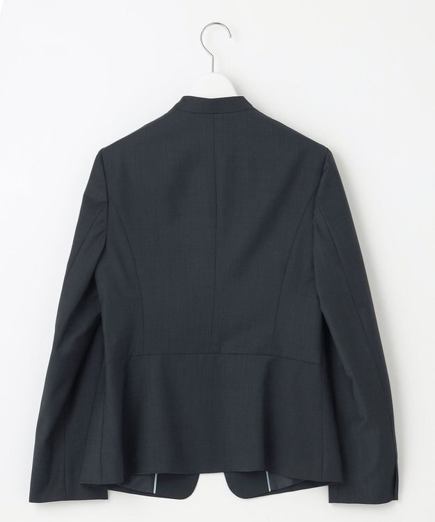 J.PRESS LADIES L 【セットアップ対応】BAHARIYE1 ノーカラー ジャケット ネイビー系