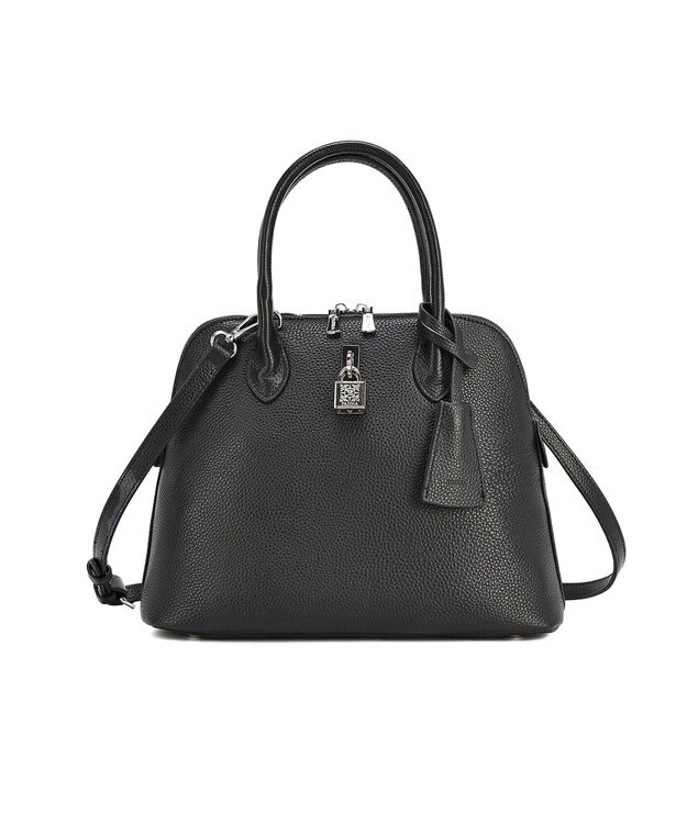 style code 【PADMA/パドマ】 キーチャーム付 本革ハンドバッグ ブラック