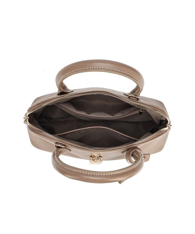 style code 【PADMA/パドマ】 キーチャーム付 本革ハンドバッグ トープ