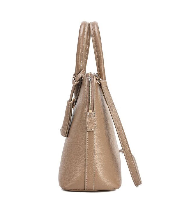 style code 【PADMA/パドマ】 キーチャーム付 本革ハンドバッグ トープ