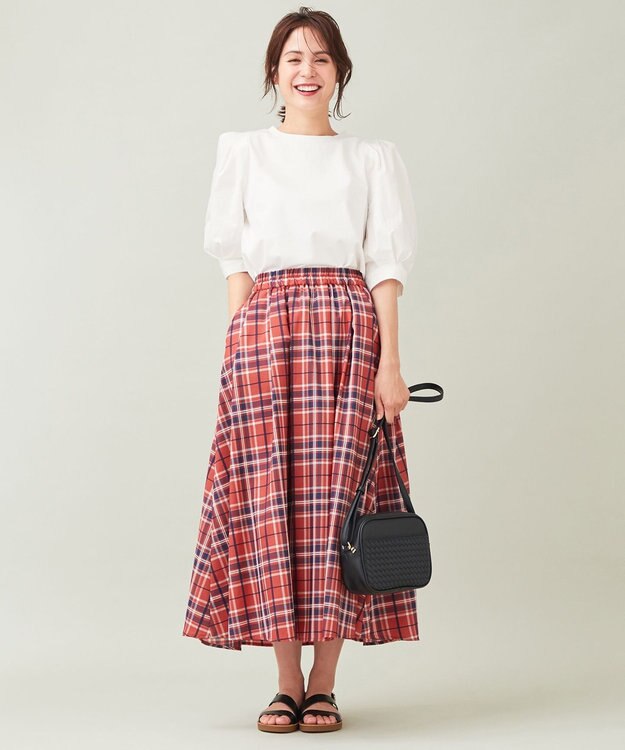 ANY 【接触冷感】秋メキ袖ボリューム カットソー オフホワイト