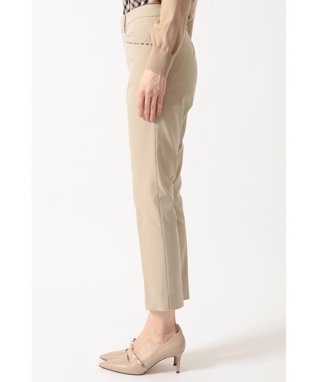 DAKS ハウスチェック テーパードパンツ ベージュ
