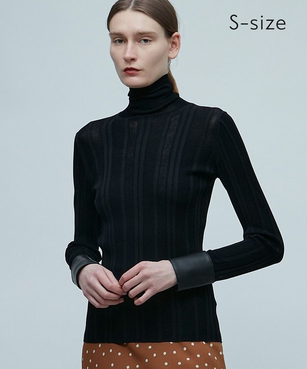 BEIGE， 【S-size】RACINE / レザーコンビニット Black