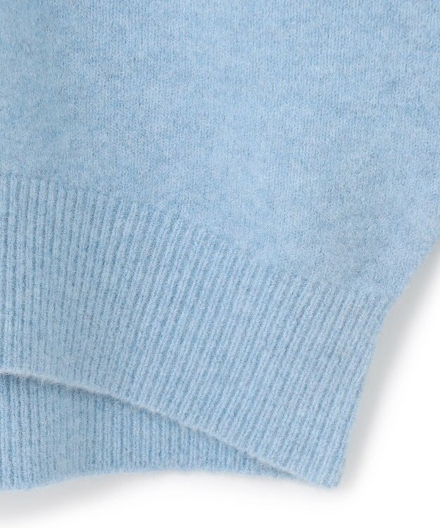 UNFILO ふわふわ ボトルネックニット サックス