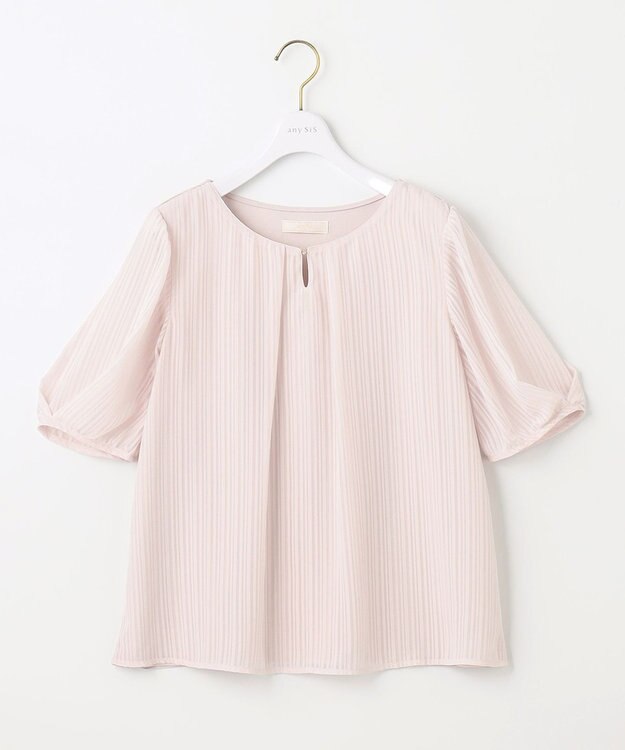 ANY SIS 【吸水速乾・UVケア・接触冷感】コンフォートジャージー ブラウス ペールピンク