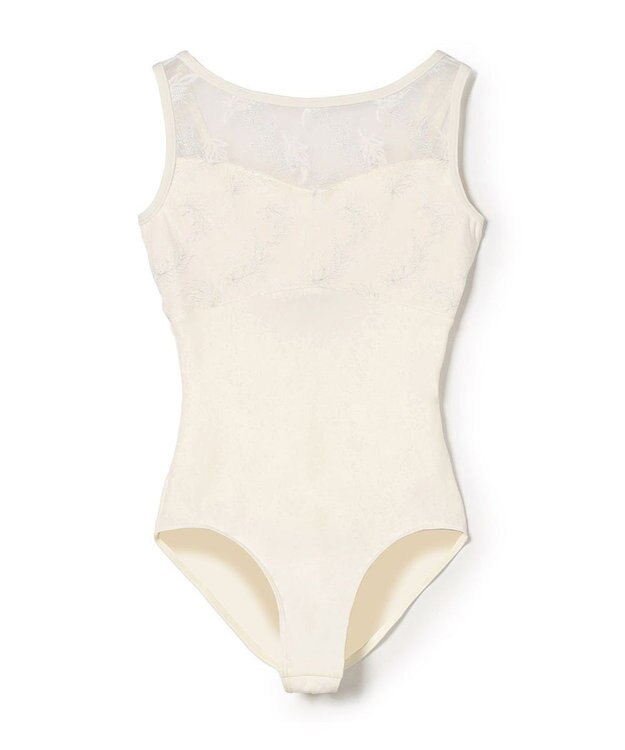 Chacott ノースリーブレオタード オフホワイト