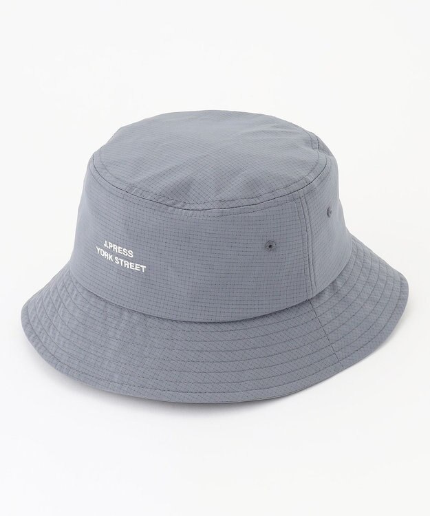 J.PRESS YORK STREET 【UNISEX】ロゴ刺繍バケットハット ダルブルー系