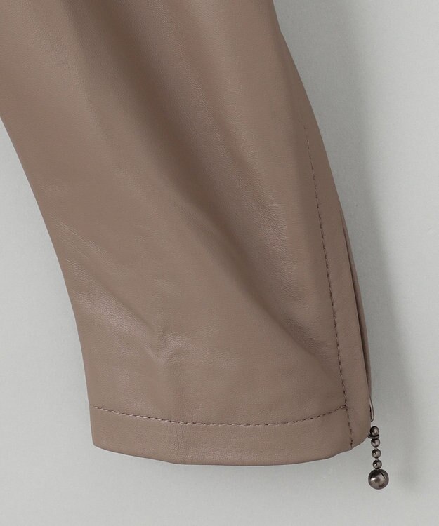 GOTAIRIKU 【シープレザー】シングルライダースジャケット ベージュ系