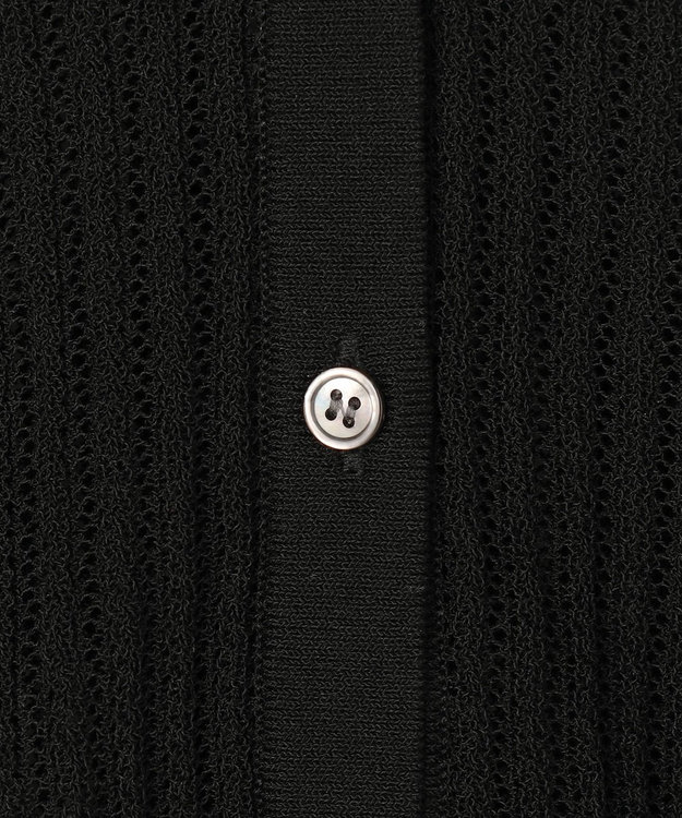 組曲 【先行予約・WEB限定】レーシーニット レース襟付き カーディガン ブラック系