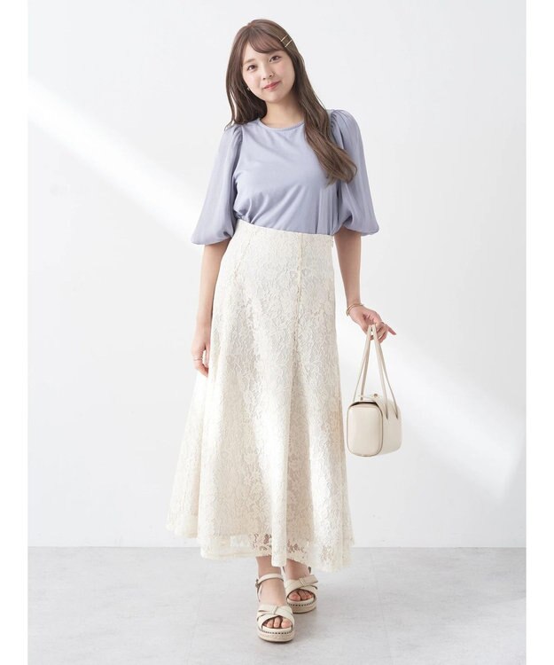 earth music&ecology ラメスリーブプルオーバー Sax