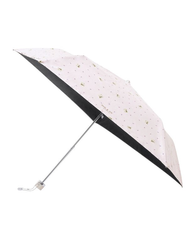 MOONBAT 【一級遮光/軽量】PAUL & JOE 晴雨兼用 折りたたみ日傘 ジプシー 総柄 ライトパープル