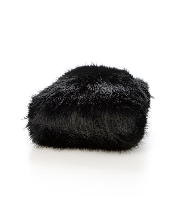 UNBILLION カシュカシュ cachecache / エコファーシンプル巾着ショルダーバッグ ブラック