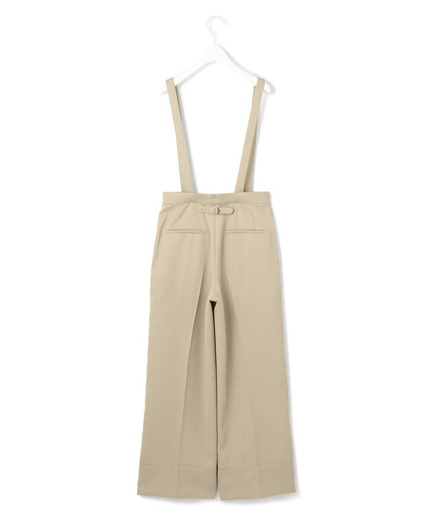 ICB L 【CLASSY.1月号掲載・2WAY・洗える】 クリアサテン ワイドストレートパンツ ベージュ系