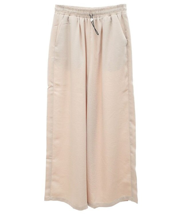 Green Parks つやサテンパンツ Light Beige