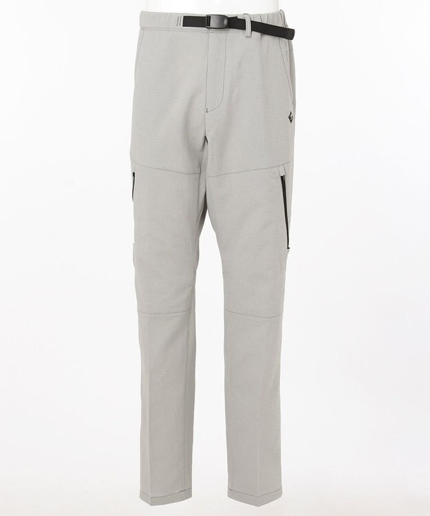 JOSEPH ABBOUD MOUNTAIN クレープドットエアー パンツ ライトグレー系
