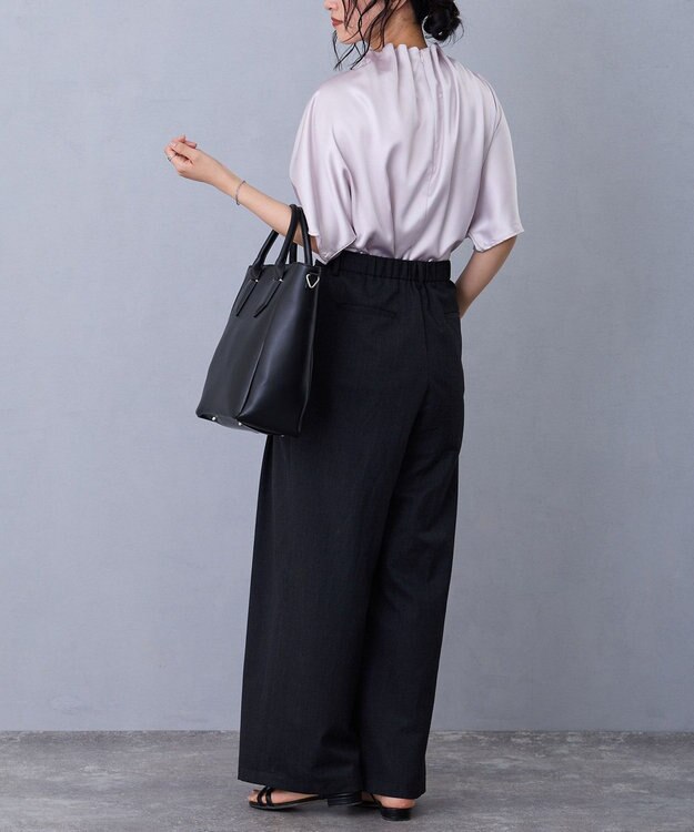 MioFIRANO SILHOUETTE U002 ショルダーバッグ A4サイズ対応 BLACK