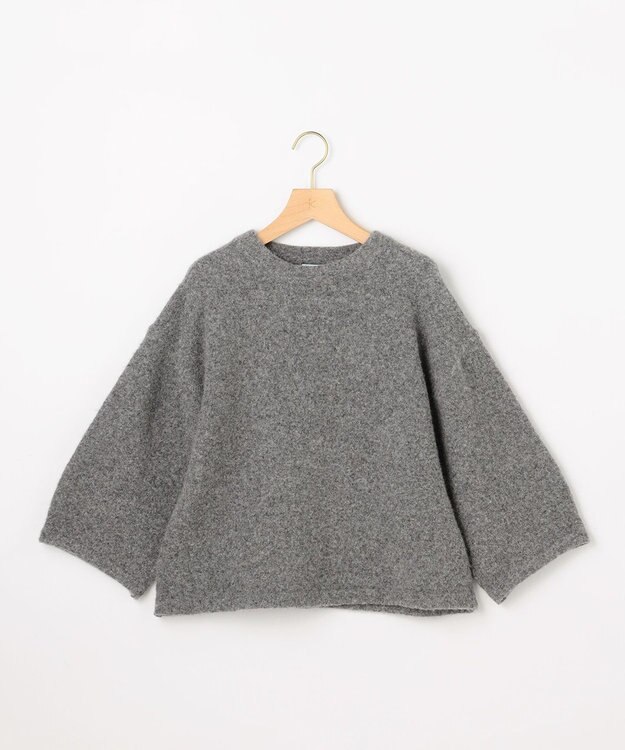 組曲 S ハーフスリーブミルド ニットプルオーバー グレー系