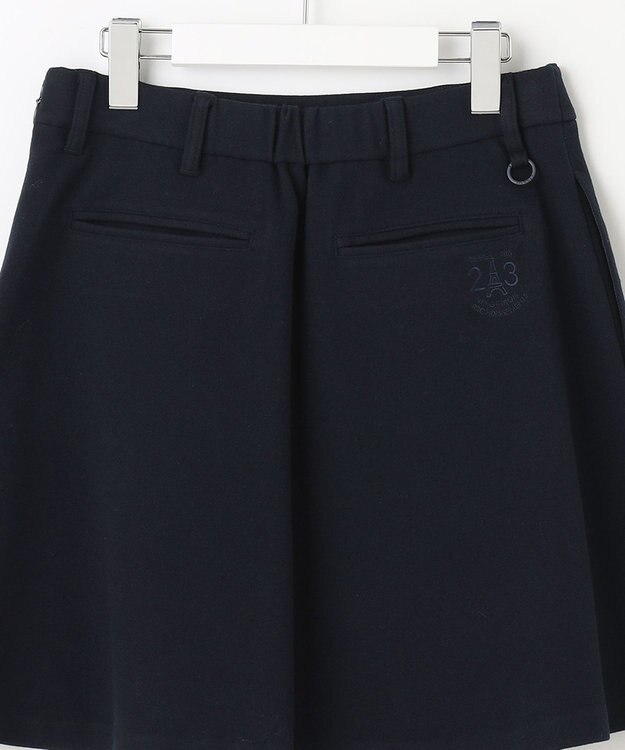 23区GOLF きれい目エレガントスタイルに！【WOMEN】【ストレッチ】フレアスカート ネイビー系