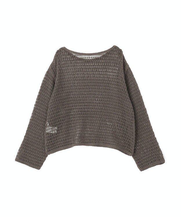AMERICAN HOLIC 刺繍メッシュプルオーバー Charcoal Gray