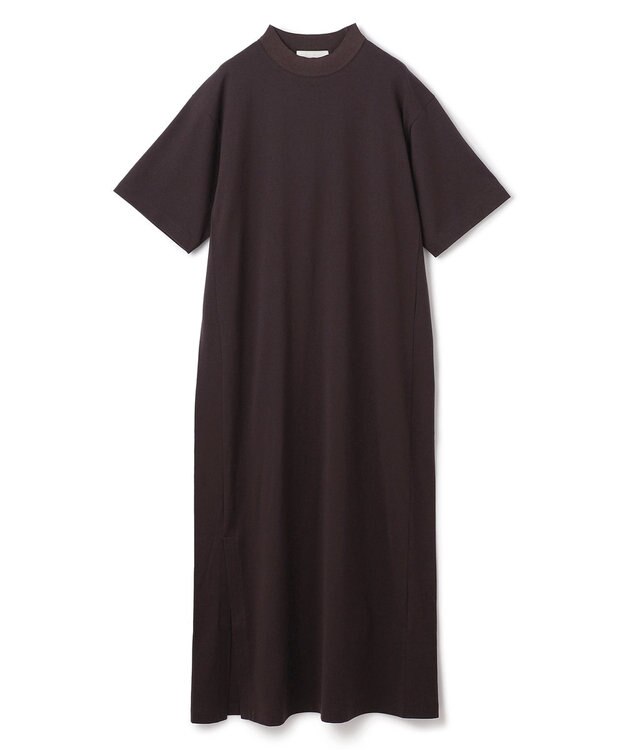 BEIGE， 【BEIGE,ecru/WEB限定・洗える】JERSEY STITCH / コットンAラインワンピース Bordeaux