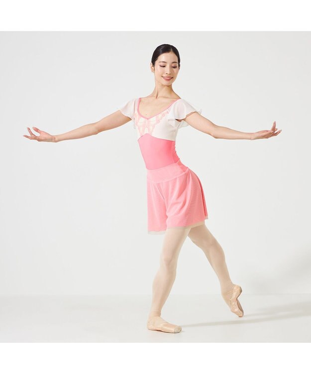 Chacott リバーシブルキュロットスカート チェリーピンク