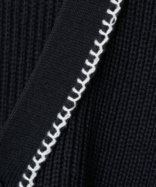 WEGO ハンドステッチカーディガン ブラック