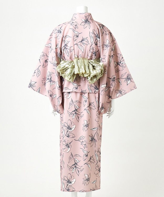 Feroux 【洗える・2WAY】 簡単着付け 浴衣 3点セット ピンク系4