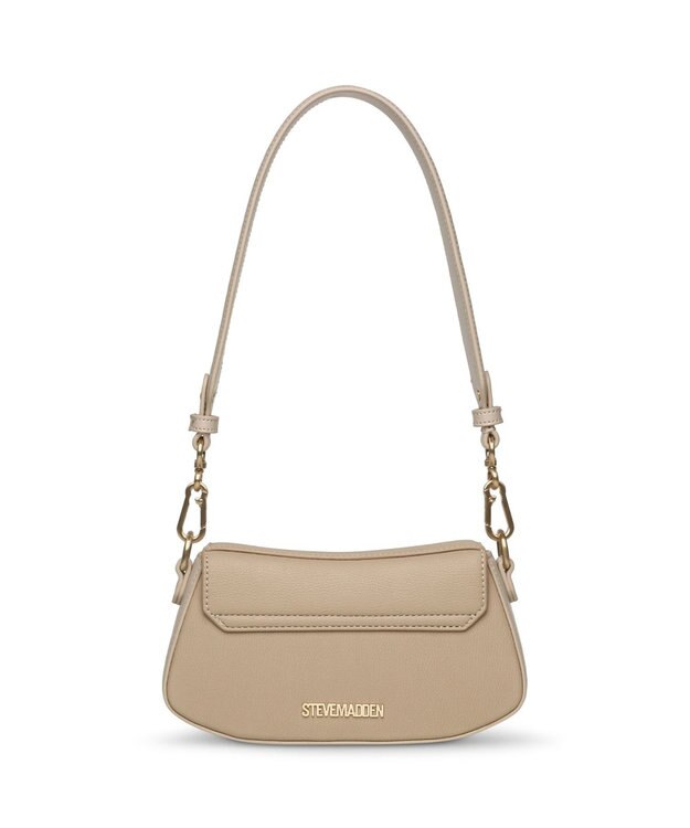 STEVE MADDEN BTAIGA ラウンドフラップショルダー2WAYバッグ タン