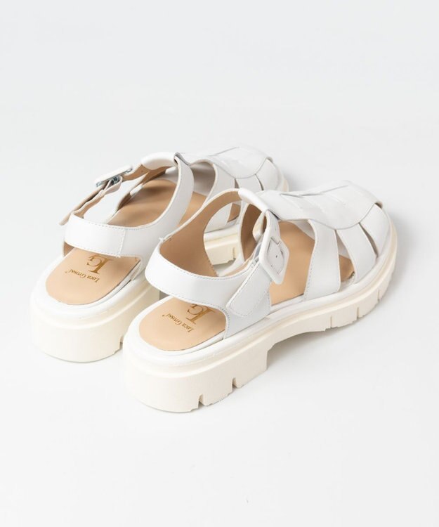 BONTRE 【LucaGrossi/ルカグロッシ】タンクソールグルカサンダル ホワイト