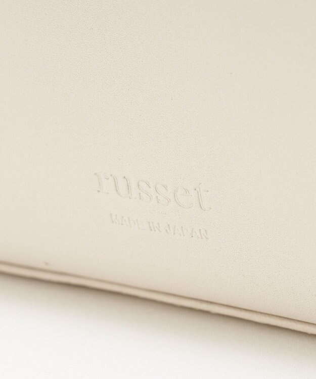 russet スムースレザー2WAYミニトートバッグ(CE-1676) Ivory