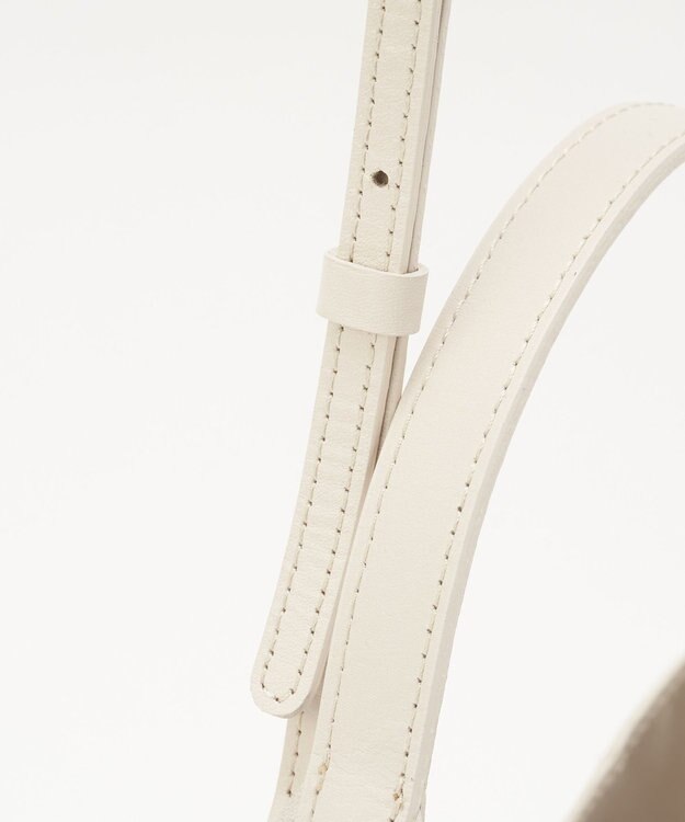 russet スムースレザー2WAYミニトートバッグ(CE-1676) Ivory