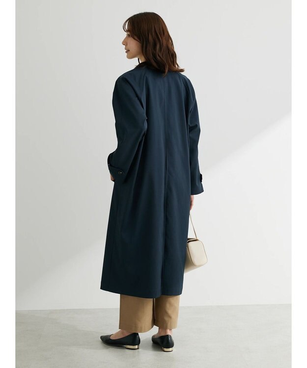 Green Parks 綿麻混リボン付ワイドパンツ Dark Beige