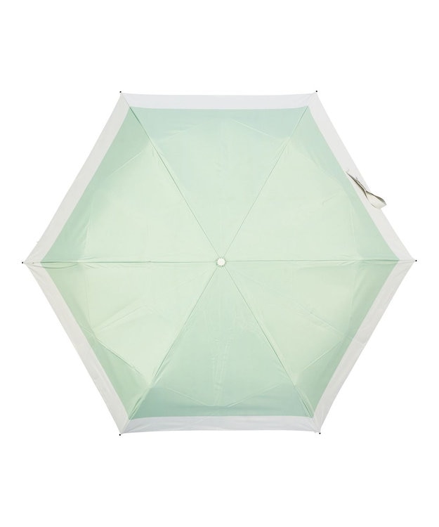 MOONBAT 【遮光100％/３秒で折りたためる日傘】晴雨兼用 折りたたみ傘 ウラワザ バイカラー ライトグリーン