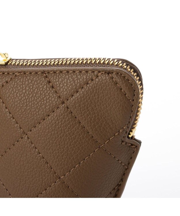 UNBILLION cachecache キルティングポーチ付きスマホストラップセット ブラウン