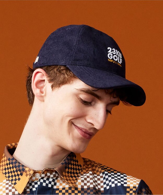 23区GOLF 【UNISEX】コーデュロイ キャップ ネイビー系