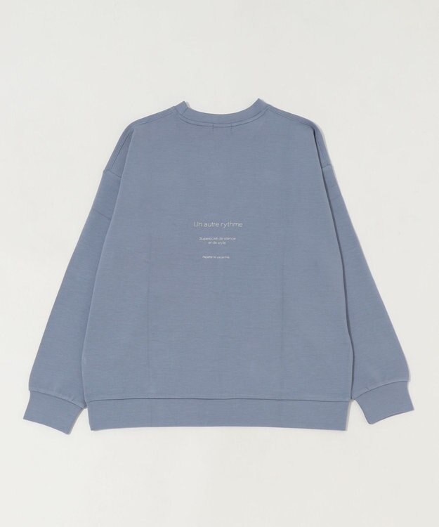 WEGO 【ユニセックス着用ITEM/2点SET/MLサイズ展開】アクセ付きフォトグラフィックプルオーバー サックス