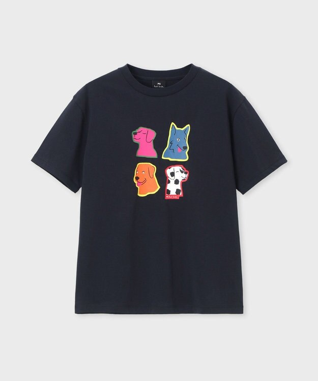 Paul Smith Pop Dogs 半袖Tシャツ ネイビー