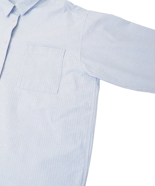 AMERICAN HOLIC オックスベーシックシャツ Stripe Blue